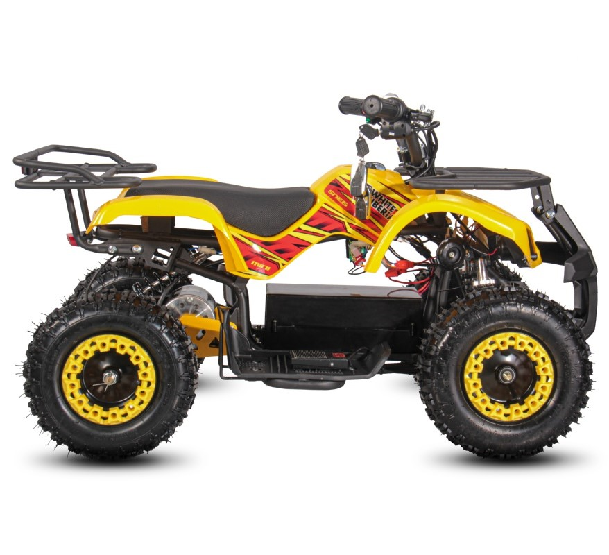 Детский электроквадроцикл WHITE SIBERIA SNEG MINI YELLOW