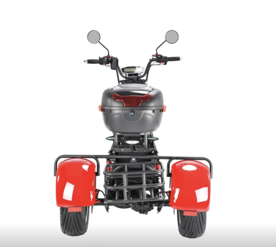Электротрицикл WHITE SIBERIA PRO TRIKE 3000W RED