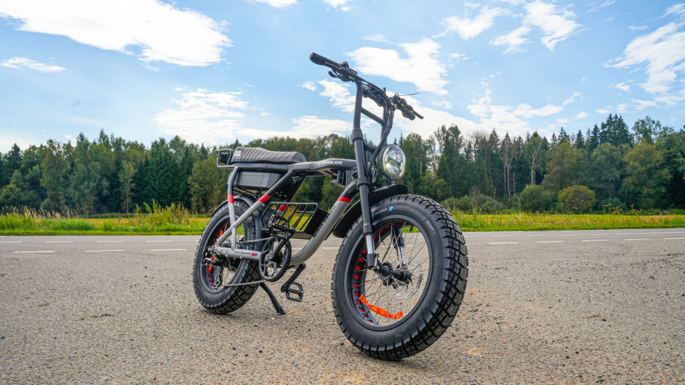 Электровелосипед Scrambler X pro 20 дюйм 48V25А 1000W (синий глянцевый)